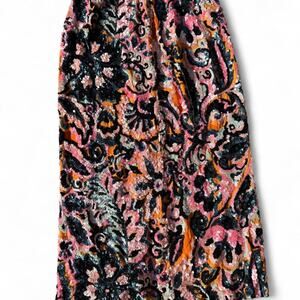 Pink and black anthropology sequin